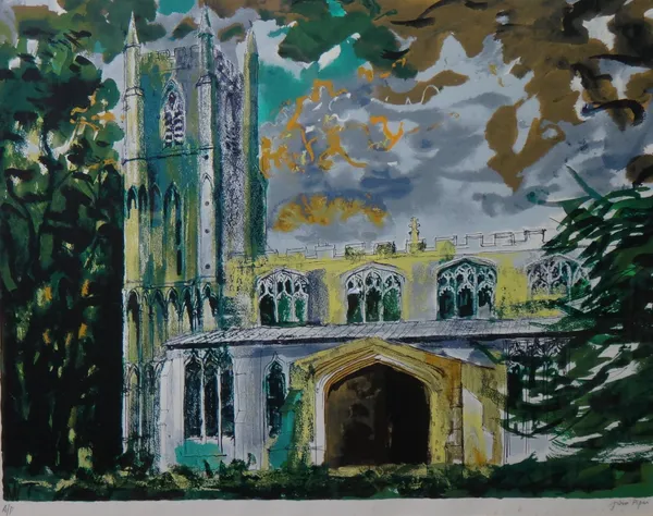 John Piper C.H. (1903-1992), Walsoken, Norfolk (Levinson 378), screenprint in colours, 1985, on Arches, signed and inscribed 'A/P' in pencil, an artis