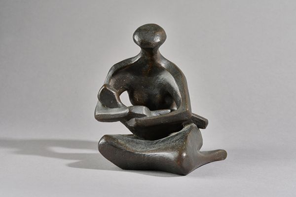 Leslie Summers (1919-2006) bronze depicting mother cradling a child, Morris singer foundry mark, signed 'L. SUMMERS', Ltd edition 1/6 18cm high. DDS