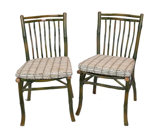 A set of six 20th century bamboo dining chairs. (6) Provenance; property from the late Sir David Tang This lot has been imported from outside the UK f