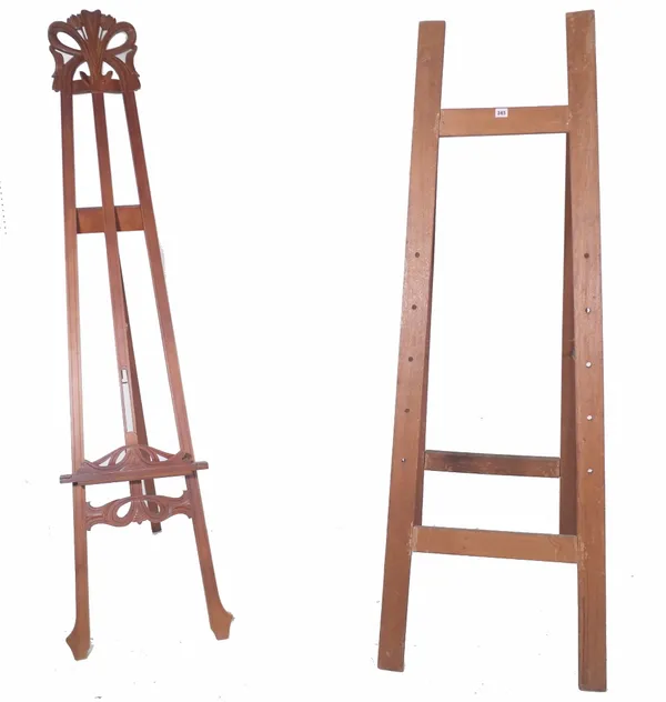 Four modern wooden picture easel frames, (4). Provenance; property from the late Sir David Tang  This lot has been imported from outside the UK for sa