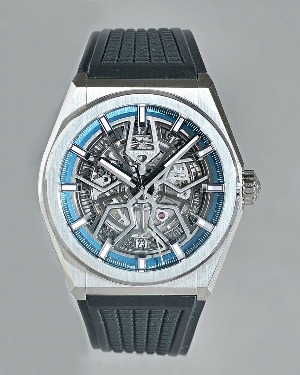 Zenith; a gentleman's Titanium Defy Classic automatic wristwatch, model number 95.9000.670, serial number 403561, with skeletonized automatic movement