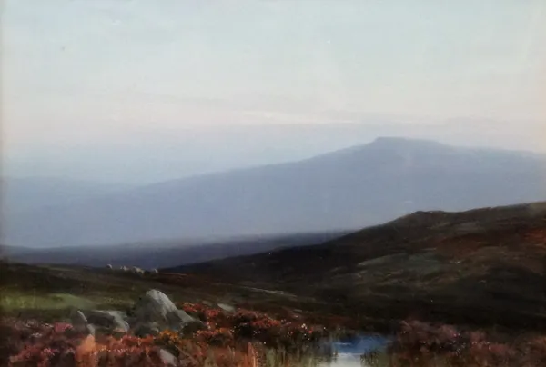 Frederick John Widgery (1861-1934), Sheeps Tor, Dartmoor; Leather Tor, near Princetown, Dartmoor, a pair, gouache, both signed, each 25cm x 35cm.(2)