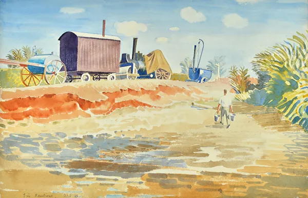 Eric Ravilious (1903-1942), Drought, watercolour, signed and dated Sept '33, 30cm x 46.5cmExhibited: London, Zwemmer Gallery, Eric Ravilious: An Exhib