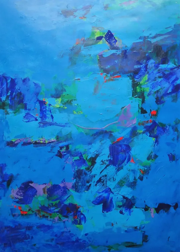 Martyn Brewster (b.1952), Untitled, acrylic on card, 111cm x 80cm. ARR