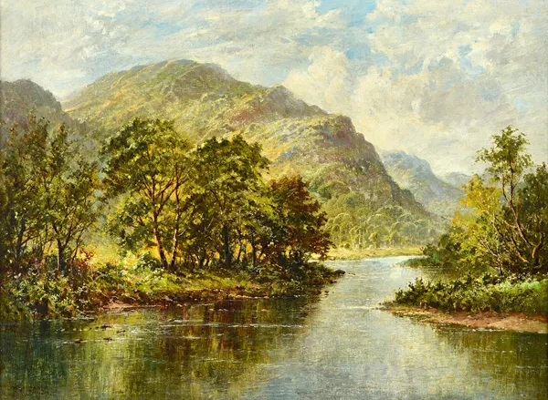 Benjamin Williams Leader (1831-1923), On the Llugwy, oil on canvas, signed, 49cm x 66cm.