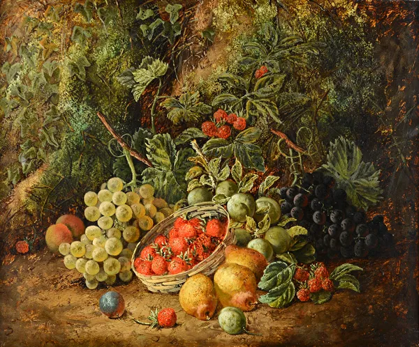 Vincent Clare (1855-1930), The fruits of Summer, oil on canvas, signed, 49cm x 59.5cm.  A/S