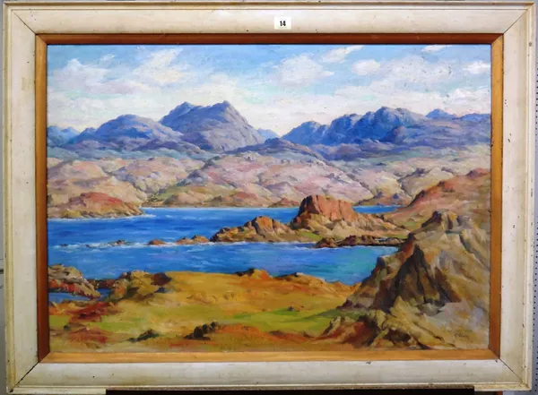 T. Train (early 20th century), Wester Ross, oil on board, signed and inscribed, 58cm x 83.5cm.