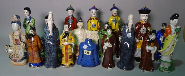 Asian ceramics, comprising; 20th century porcelain figures of various sizes, (qty).