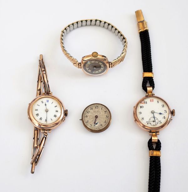 A Rolex Oyster lady's screw-down wristwatch movement, the jewelled movement detailed Rolex Prima Timed 6 positions for all climates (the case lacking)