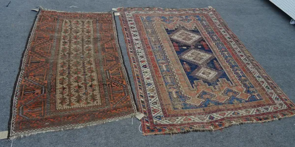 A Baluchistan tree of life rug and an Afshar rug, 176cm x 130cm, (2).