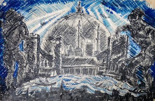 Vera Cunningham (1897-1955), A group of thirteen illustrations, including war time scenes, London Types, Charlotte's Progress and others, some ink and