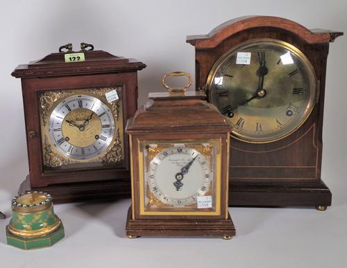 A group of four late 19th/ early 20th century mantel clocks, (4).