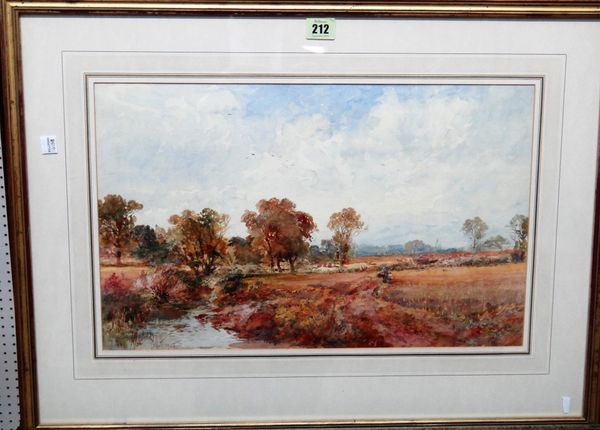 Albert Pollitt (1856-1926), Landscape, watercolour, signed and dated 1905, 30cm x 47.5cm.