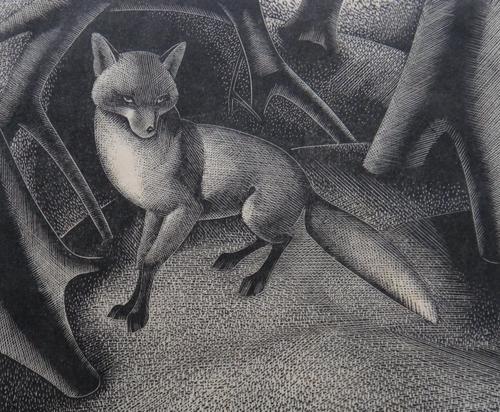 Agnes Miller Parker (Scottish fl.1895-1908), Fox; Polar bears, two woodblock prints, both signed, inscribed and numbered, one date 1928, the other '29