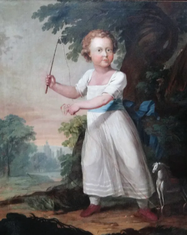 Attributed to Martin Quadal (1736-1811), Portrait of a child, oil on canvas, 120.5cm x 100cm.