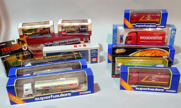 Toys, a quantity of mostly 'CORGI' boxed toys of vehicles and lorries.