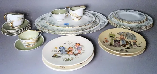 'MINTON' Greenwich, a modern part dinner service and a quantity of various dinner plates. (qty)