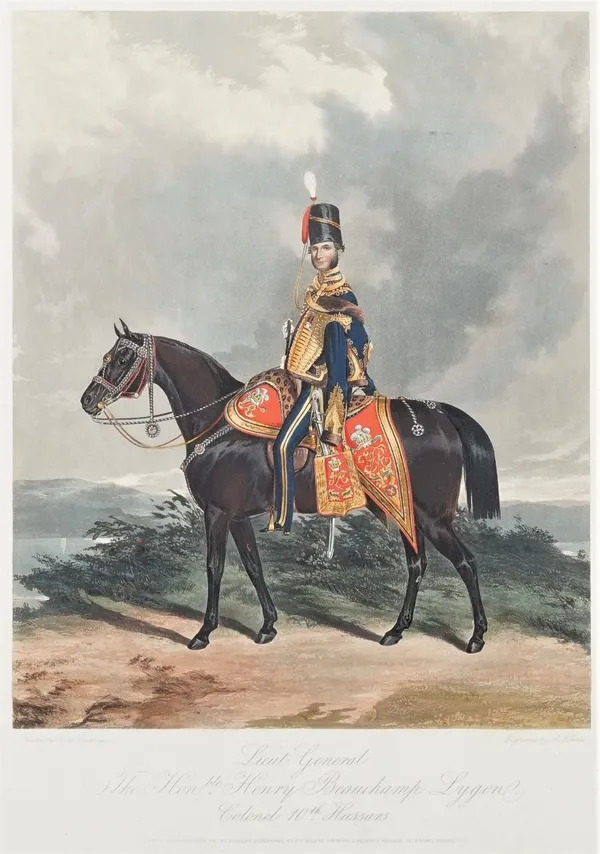 A group of seven engravings and lithographs of Tenth Hussar subjects, including after H. De Daubrawa, Xth. (The Prince of Wales's Own) Royal Regt. of