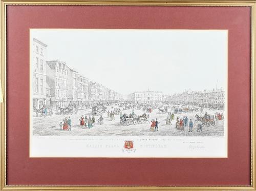 A group of assorted pictures, prints and engravings, including two views of Fontainebleu and L'Iste Royale; two views at Castle Eden hall; a view of M