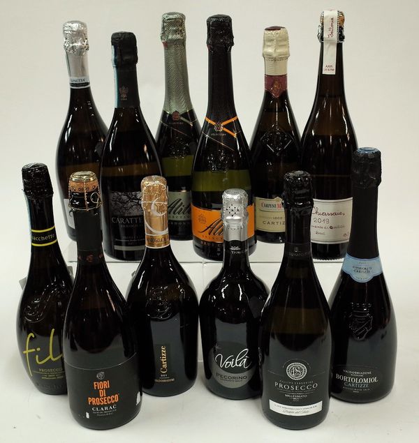 Box 105 - Prosecco  Fili Brut 2019  Clara C Brut 2018  Lunetta Brut  Cartizze Valdobbiadene Brut 2019  Carattere Biologico Brut  Voila Pecorino Brut