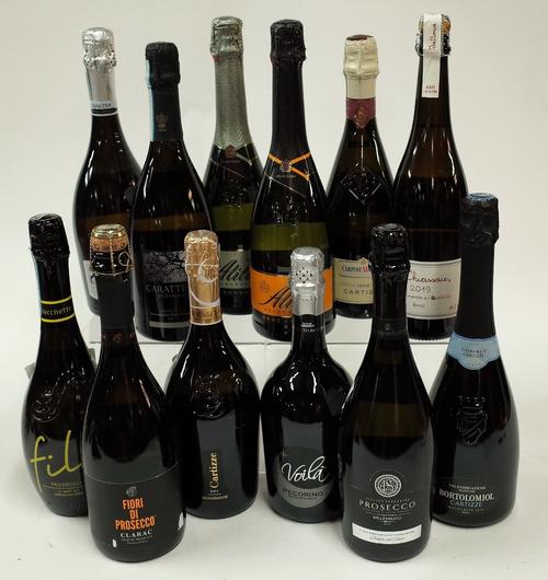 Box 105 - Prosecco  Fili Brut 2019  Clara C Brut 2018  Lunetta Brut  Cartizze Valdobbiadene Brut 2019  Carattere Biologico Brut  Voila Pecorino Brut
