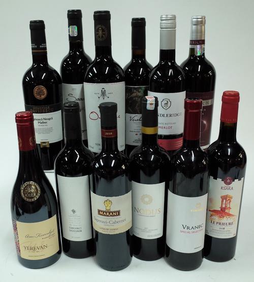 Box 109 - Red Wines of the World  Yerevan Armenia 2019  Usadba Cabernet Sauvignon Russia 2015  Marani Saperavi Georgia  Nodus Cabernet Franc Turkey 20