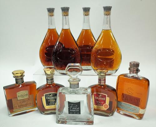 Box 11 - Brandy (9 Bottles)  V&M 3YO Armenia  V&M 5YO Armenia  V&M 7YO Armenia  V&M 10YO Armenia  Copper Republic Rooibos Finish   Calarasi VSOP   Cal