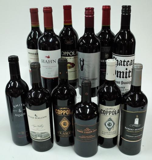 Box 111 - USA Cabernet Sauvignon  Smith & Hook Central Coast 2017  Black Stallion Napa Valley 2017  Francis Coppola Black Label Claret 2017  Francis C
