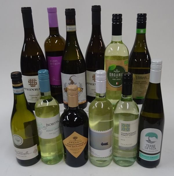 Box 117 - Italian White Wine  Gianni Masciarelli Abruzzo 2019  Isoletta Pinot Grigio 2019  Terre Siciliane Organic Pinot Grigio 2019  Terre Siciliane