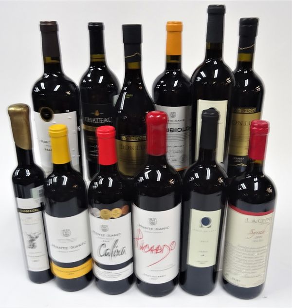 Box 123 - Mexican Red Wines  Viejas Cosecha Tardia 2017 (37.5cl dessert red)  Monte Xanic Cabernet-Merlot 2018  Monte Xanic Syrah 2018  Monte Xanic Gr