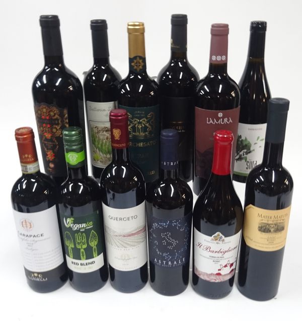 Box 127 - Italian Red Wine  Montefalco Sagrantino Biologico 2015  Vegania Blend 2018  Querceto Toscana 2018  Astrale Rosso  Il Barbiglione Terre di Pi