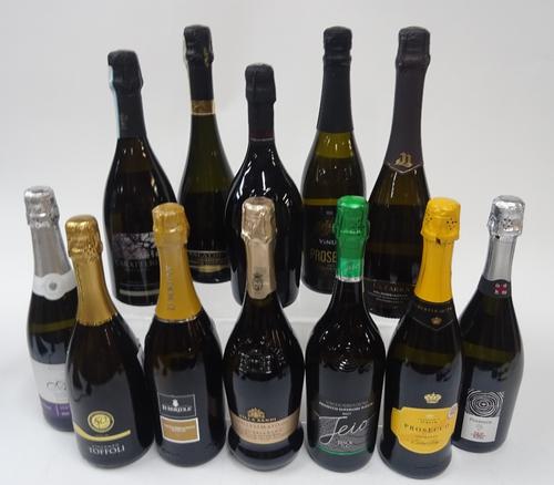 Box 129 - Italian Sparkling Wine  Asda Extra Special Asti  Toffoli Extra Dry Spumante  Le Bertole Valdobbiadene  Villa Sandi Millesimato Superiore 201