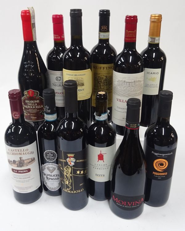 Box 135 - Italian Red Wine  Castello Vicchiomaggio La Prima Chianti 2016  Morrisons The Best Valpolicella 2018  Baldovinetti Armaiolo 2015  Langhe Neb