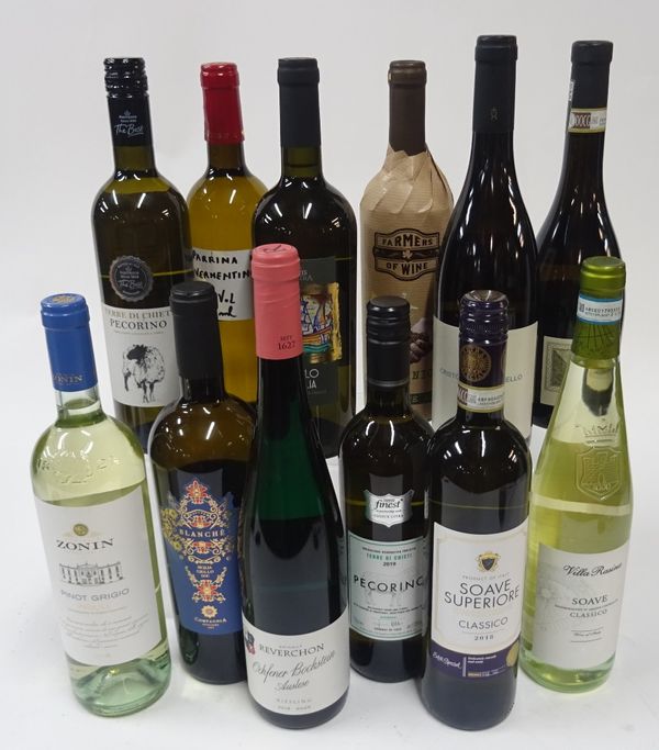 Box 138 - Italian White Wine  Zonin Friuli Pinot Grigio 2019  Blanche Sicilia Grillo 2018  Reverchon Saar Riesling 2018 (Germany)  Tesco Finest Pecori