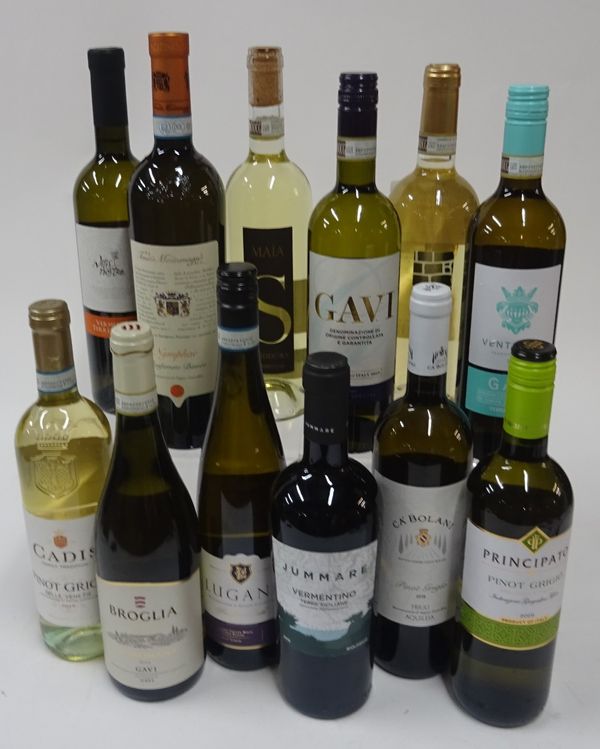 Box 139 - Italian White WineCadis Pinot Grigio 2019Broglia Gavi 2019Lugana 2018Jummare Vermentino Biologico Siciliane 2019Ca'Bolani Pinot Grigio 2019P