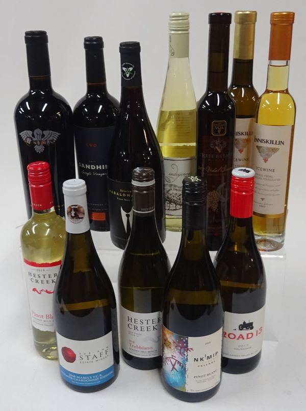 Box 149 - Canadian Wine  Hester Creek Pinot Blanc 2019  Staff Mabel's VCR 2018  Hester Creek Trebbiano 2019  Nk'Mip Pinot Blanc 2019  Road 13 Roussann