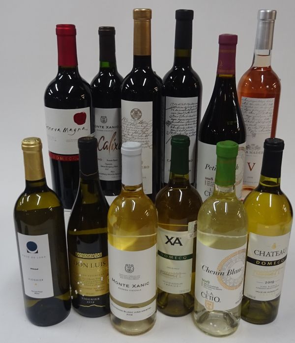 Box 159 - Mexican White, Rosé and Red Wine  Pozo de Luna Viognier 2019  Don Luis Cetto Viognier 2019  Monte Xanic Sauvignon Blanc 2019  Pedro Domecq X