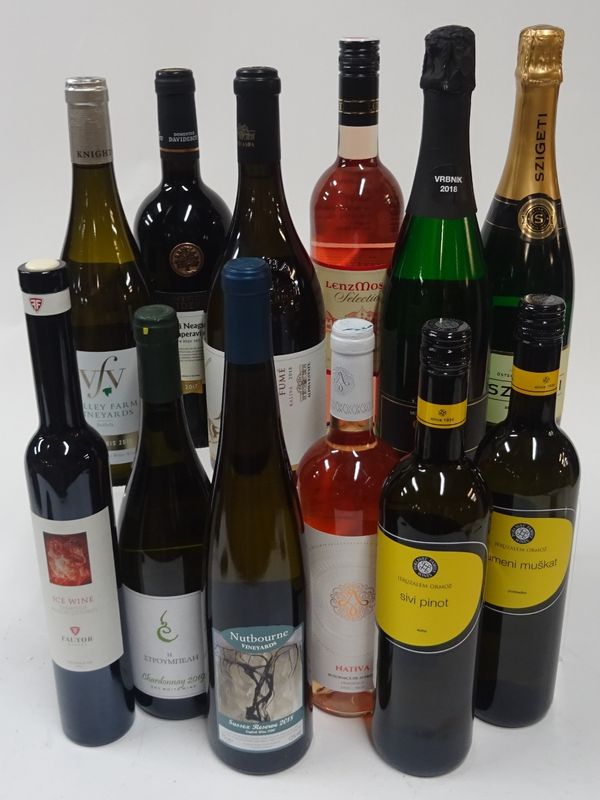 Box 161 - European Wine  Gospoja Prestige Brut 2018  Szigeti Bio Brut NV  Stroumbeli Chardonnay 2019  Alpha Sauvignon Blanc 2018  Nativa Rosé 2019  Le