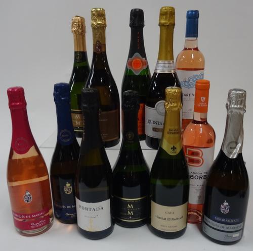 Box 170 - Iberian Sparkling Wine  Marques de Maria Rosé Brut  Marques de Maria Brut  Portada Demi-Sec  Marques de la Concordia Brut Gran Reserva 2013