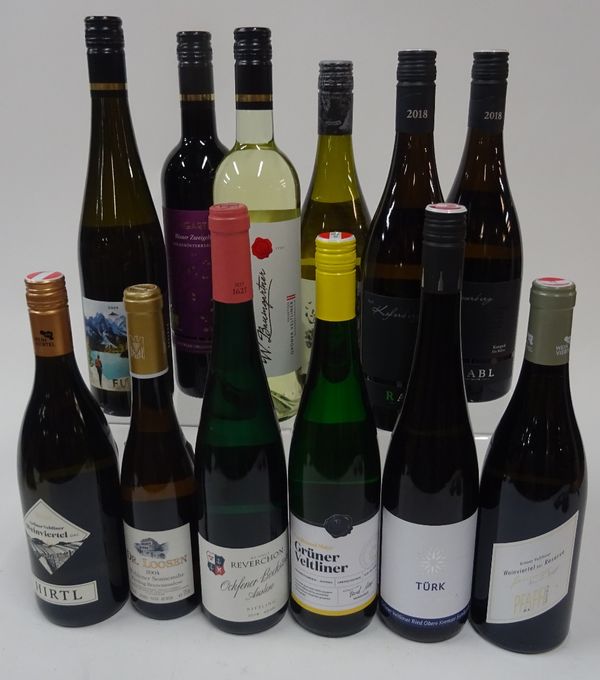 Box 182 - Austrian White Wine  Hertl Gruner Veltliner 2017  Dr Loosen Sonnenuhr Riesling 2004  Reverchon Ockfener Bockstein Auslese Riesling 208  Mayr