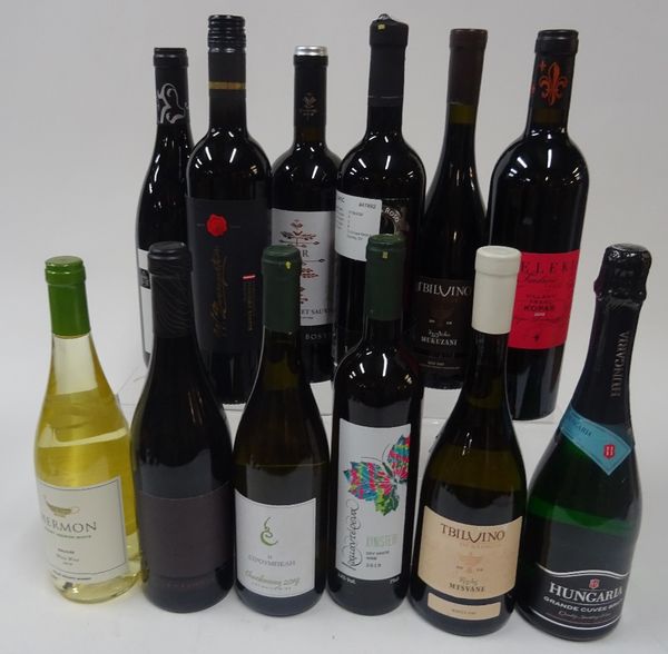 Box 185 - Central European and Mediterranean Wine  Hermon Galilee White 2019  Tbilvino Mtsvane White 2019  Cypriot Chardonnay 2019  Kamanterena Xynist