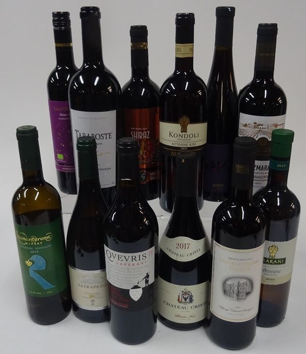 Box 186 - European and Mediterranean White and Red Wine  Marani Mtsvane 2019  Satrapezo Mtsvane 2018  Kondoli Mtsvane-Kisi 2019  Kamanterena Xynisteri