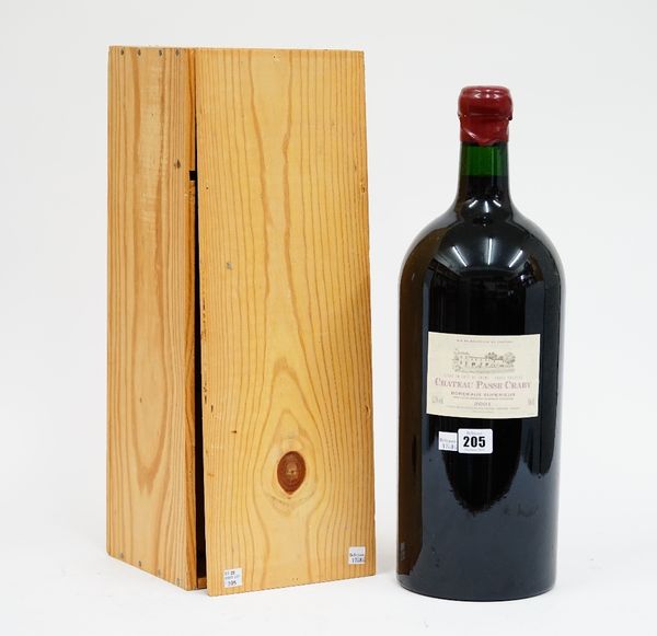 A five litre bottle of 2001 Chateau Passe Craby, Bordeaux, cased.