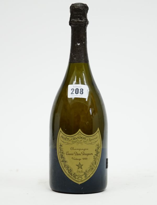 One bottle of 1995 Dom Perignon Vintage Champagne.