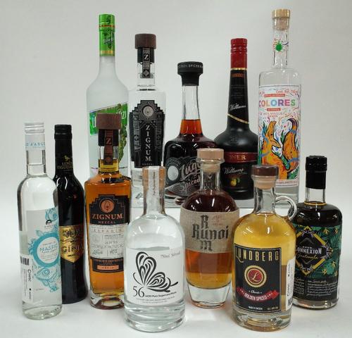 Box 24 - Mixed Spirits  D'Argo Mastic Greek Liqueur  Lemos Figueierdo Berry Fruit Liqueur  Casa Armando Guillermo Prieto Zignum Anejo Mezcal  Casa Arm
