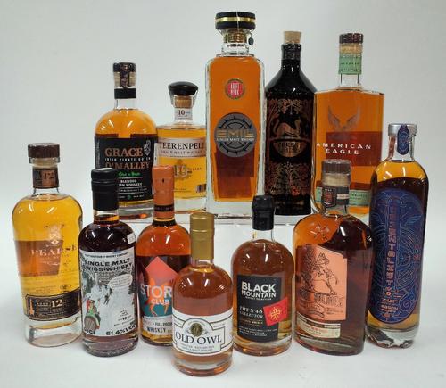 Box 25 - Whisky  Emil Single Malt  Forest 8YO Blended  Halewood American Eagle 4YO Bourbon  Teerenpeli 10YO Single Malt  Iinis Tine Uisce Teoranta Ble