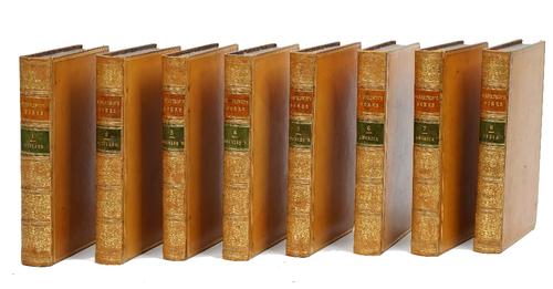 BINDINGS - William ROBERTSON (1721-93).  The Works. London: Printed for T. Cadell, 1840. 8 volumes, large 8vo (215 x 133mm). Engraved frontispiece por