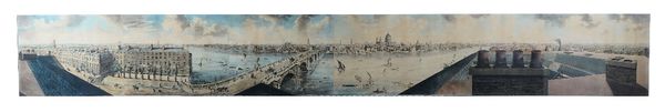 PANORAMA OF LONDON - [Frederick BIRNIE (fl. 1787-92) after Robert BARKER (1739-1806) & Henry Aston BARKER (1774-1856). Panorama of the Thames from the