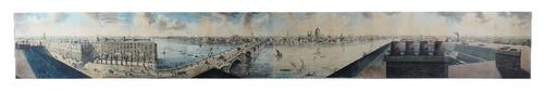 PANORAMA OF LONDON - [Frederick BIRNIE (fl. 1787-92) after Robert BARKER (1739-1806) & Henry Aston BARKER (1774-1856). Panorama of the Thames from the