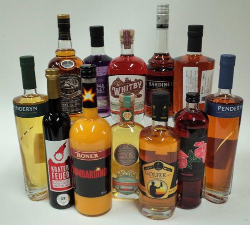 Box 44 - Mixed Spirits Penderyn Malt Welsh Whisky Penderyn Portwood Malt Welsh Whisky Omar Single Malt Whisky TW Kempton Violet Gin Liqueur Whitby Bra